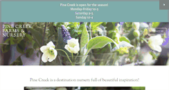 Desktop Screenshot of pinecreeknursery.com